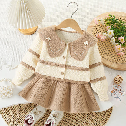 Conjunto de punto boutique para niñas 