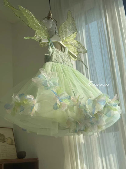 Cute Suspender Fluffy Children dresses