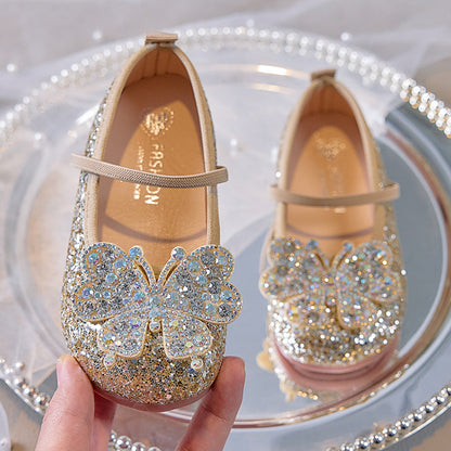 Children's Butterfly Shoes with Glitter