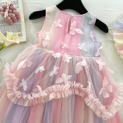 Children's Tulle Dress with Butterflies