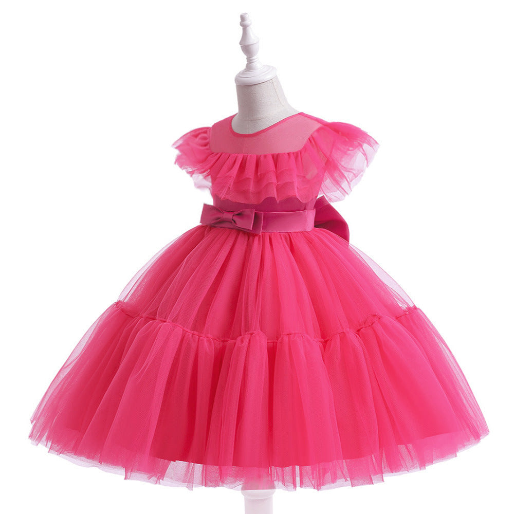 Vestido de tul plisado para niña 