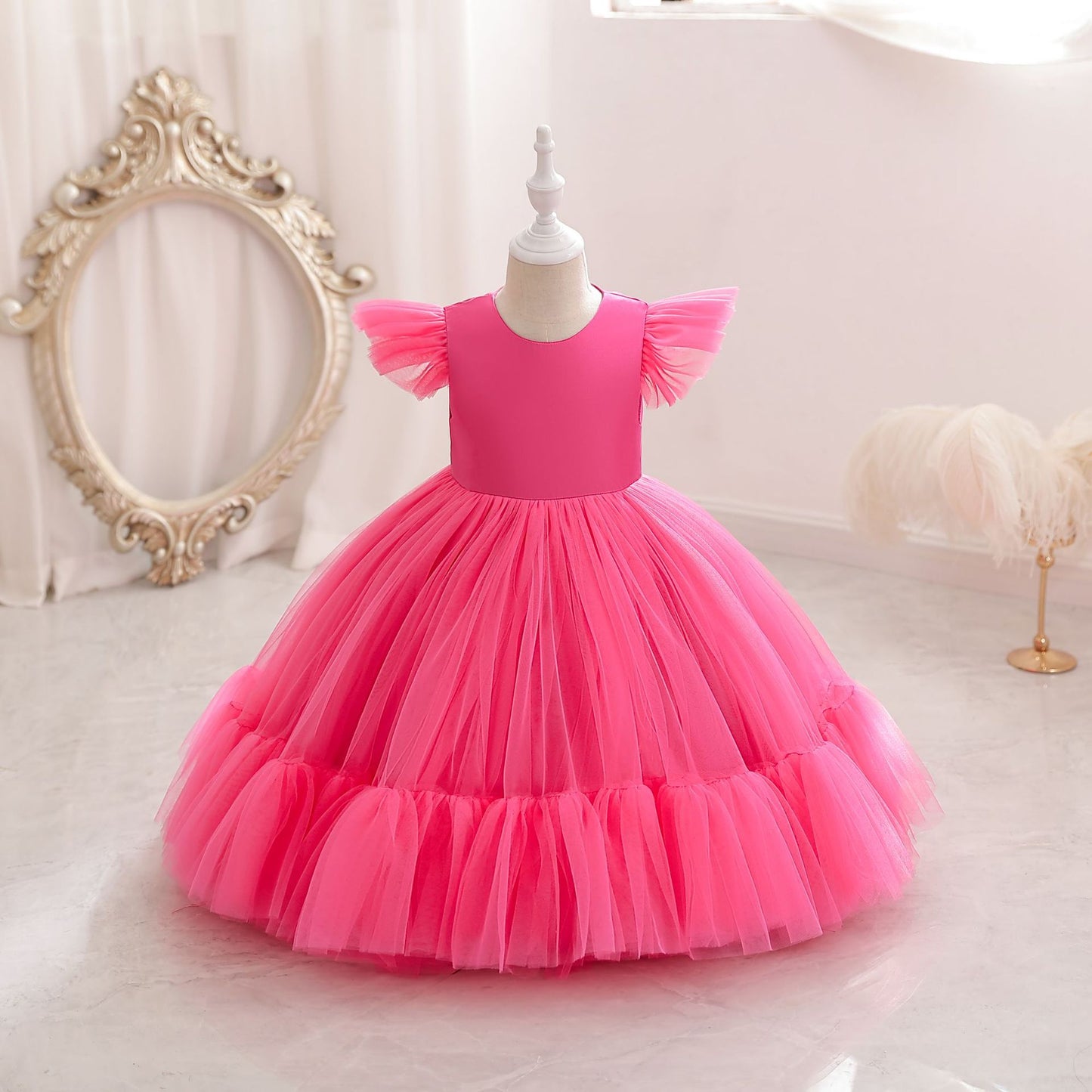 Vestido de fiesta de tul para niña 