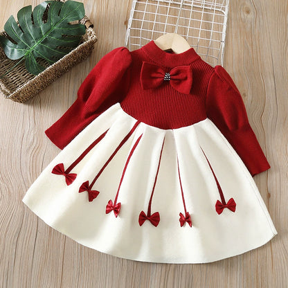 Girls’ Dress with Bow