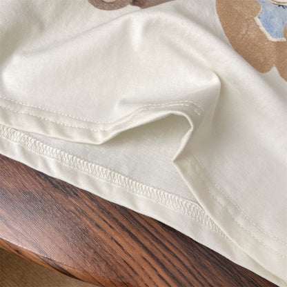 Kids' Teddy Bear and Denim Outfit Set