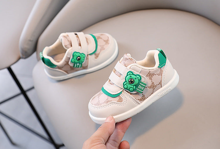 Children's Teddy Bear Sneakers with Velcro