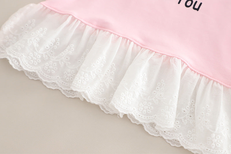 Children's 3-Piece Denim Set with Bows