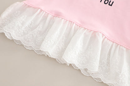 Children's 3-Piece Denim Set with Bows