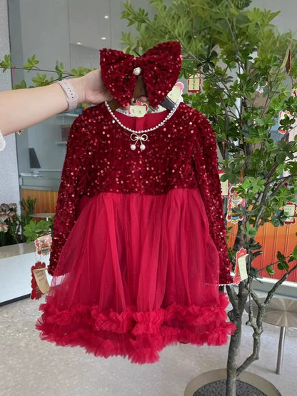 Children's Christmas Sequin Dress