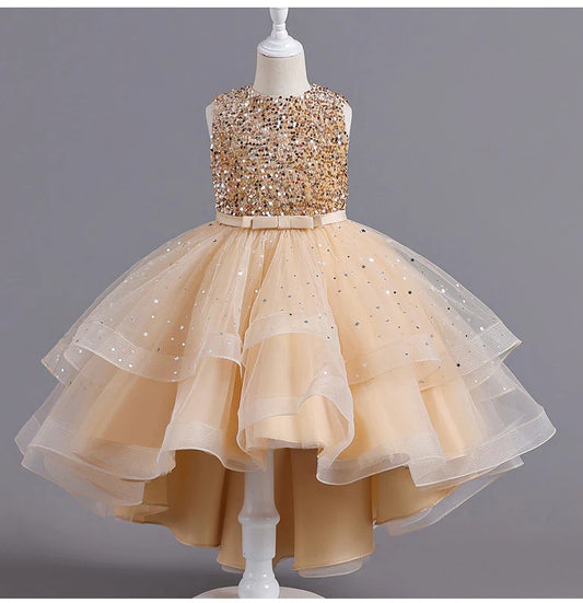 Shiny Layered Children's Dress