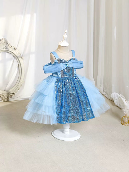 Bright Blue Children's Dress