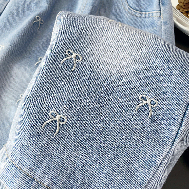 Girls' Jeans with Little Bows