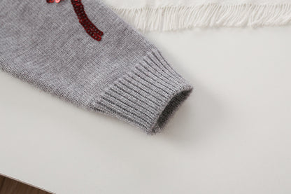Children's Set: Sweater with Bows and Skirt