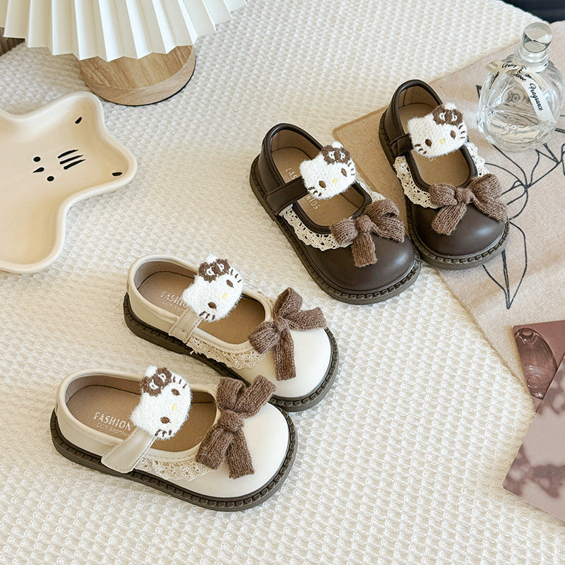 Lace Balloon Thick Sole Kids Sandals Lightweight Walking Shoes