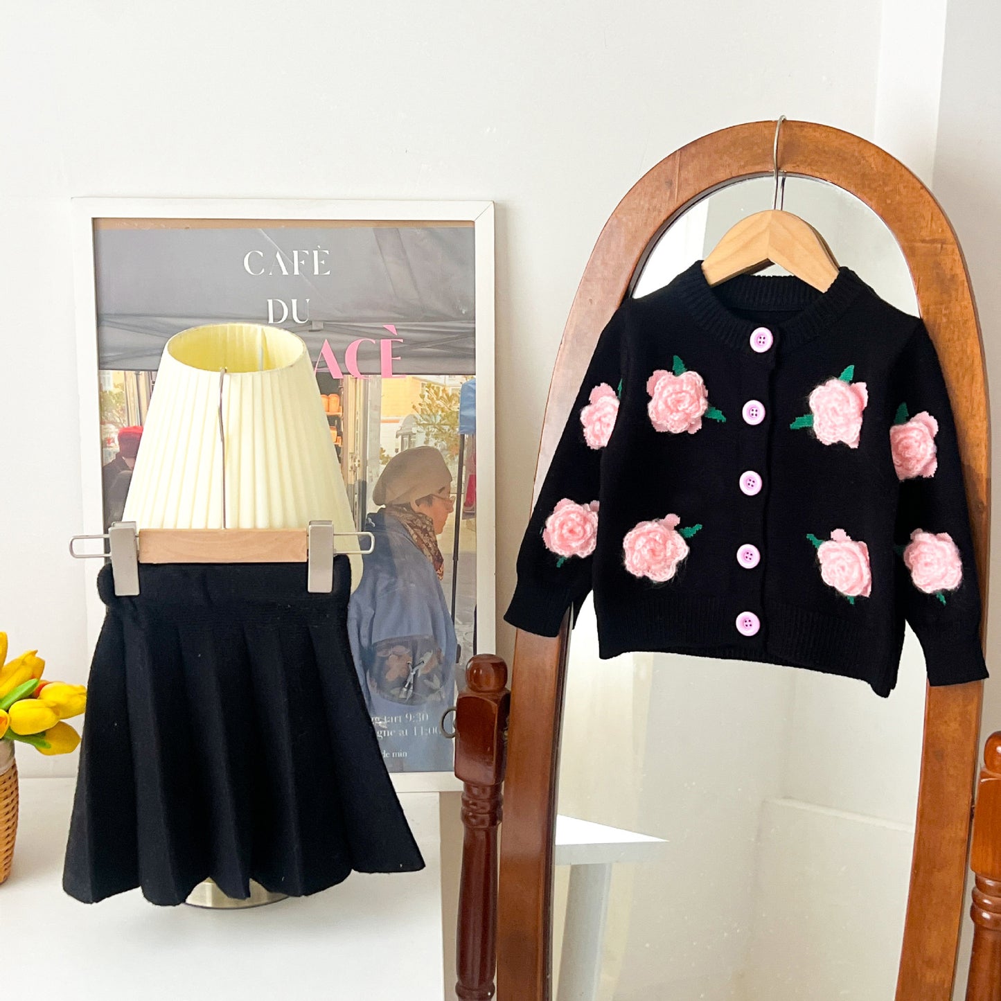 Mussi Winter Floral Knit Children's Set