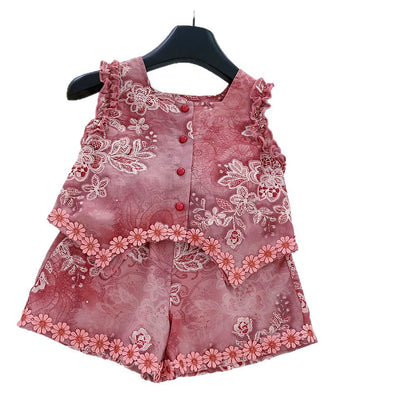 Children's Lace Floral Set