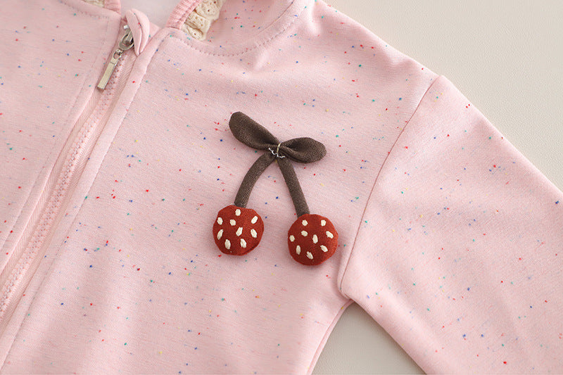 Children's 3-Piece Set with Cherry Print