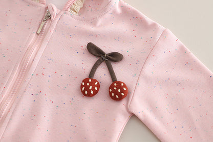 Children's 3-Piece Set with Cherry Print