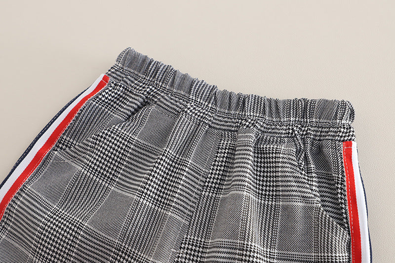 Boys' Polo Shirt Set with Puppy Design