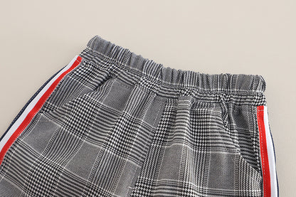 Boys' Polo Shirt Set with Puppy Design