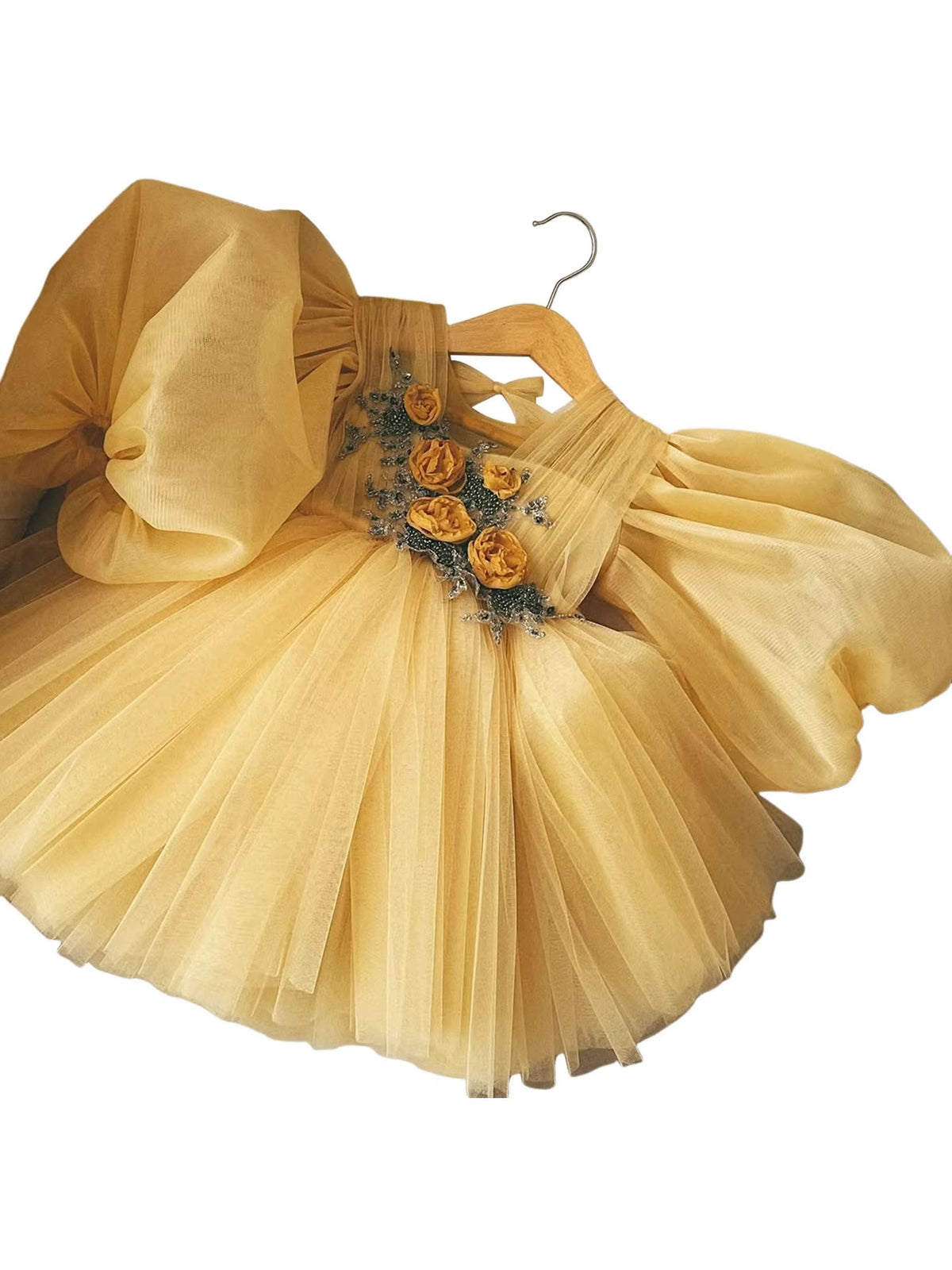 Tulle Party Dress with Flowers
