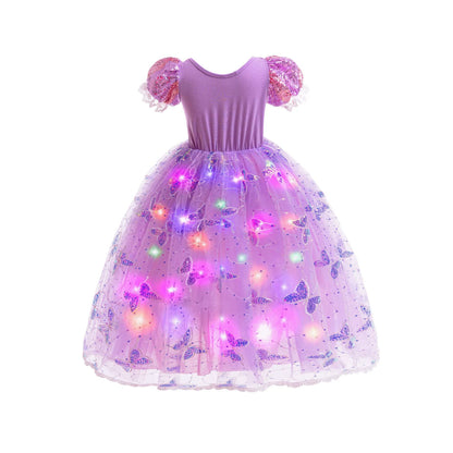 Sparkly Purple Party Dress + Accessories