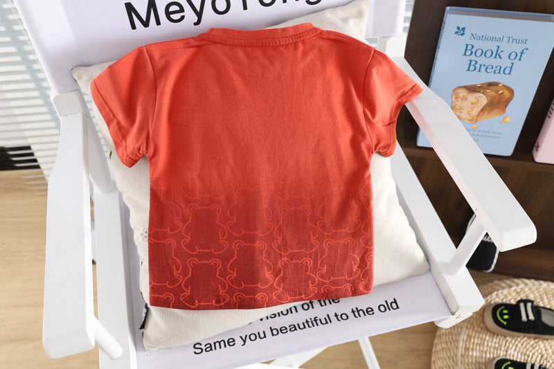 Boys' Outfit with Teddy Bear and Jeans