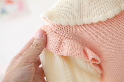 Teddy Bear Collar Knit Dress