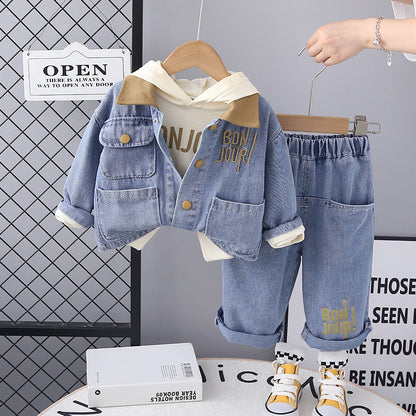 Conjunto de jeans de 3 piezas para niño 