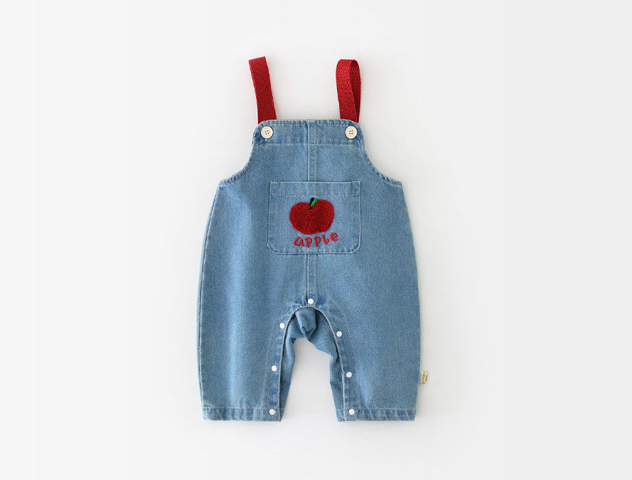 "Little Apples" Children's Dungaree & Top Set