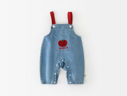 "Little Apples" Children's Dungaree & Top Set