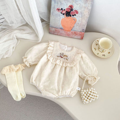 Baby Girl Floral Lace Bodysuit