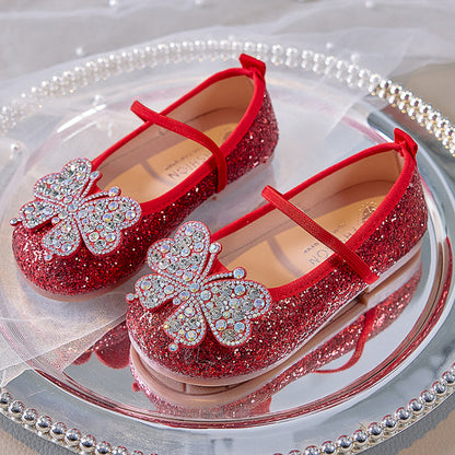 Children's Butterfly Shoes with Glitter
