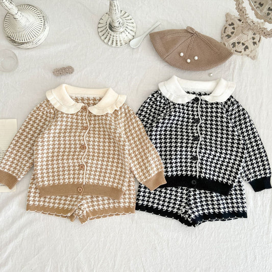 Girls' Plaid Wool Set
