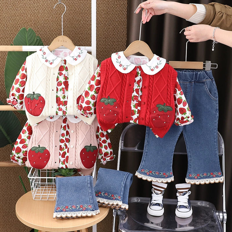 Children's Set 3 Pieces Strawberry Shortcake