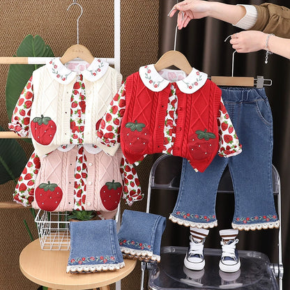 Children's Set 3 Pieces Strawberry Shortcake