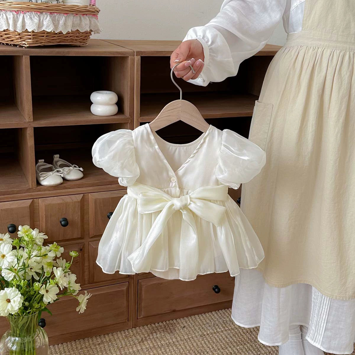 Children's Puff Sleeve Dress