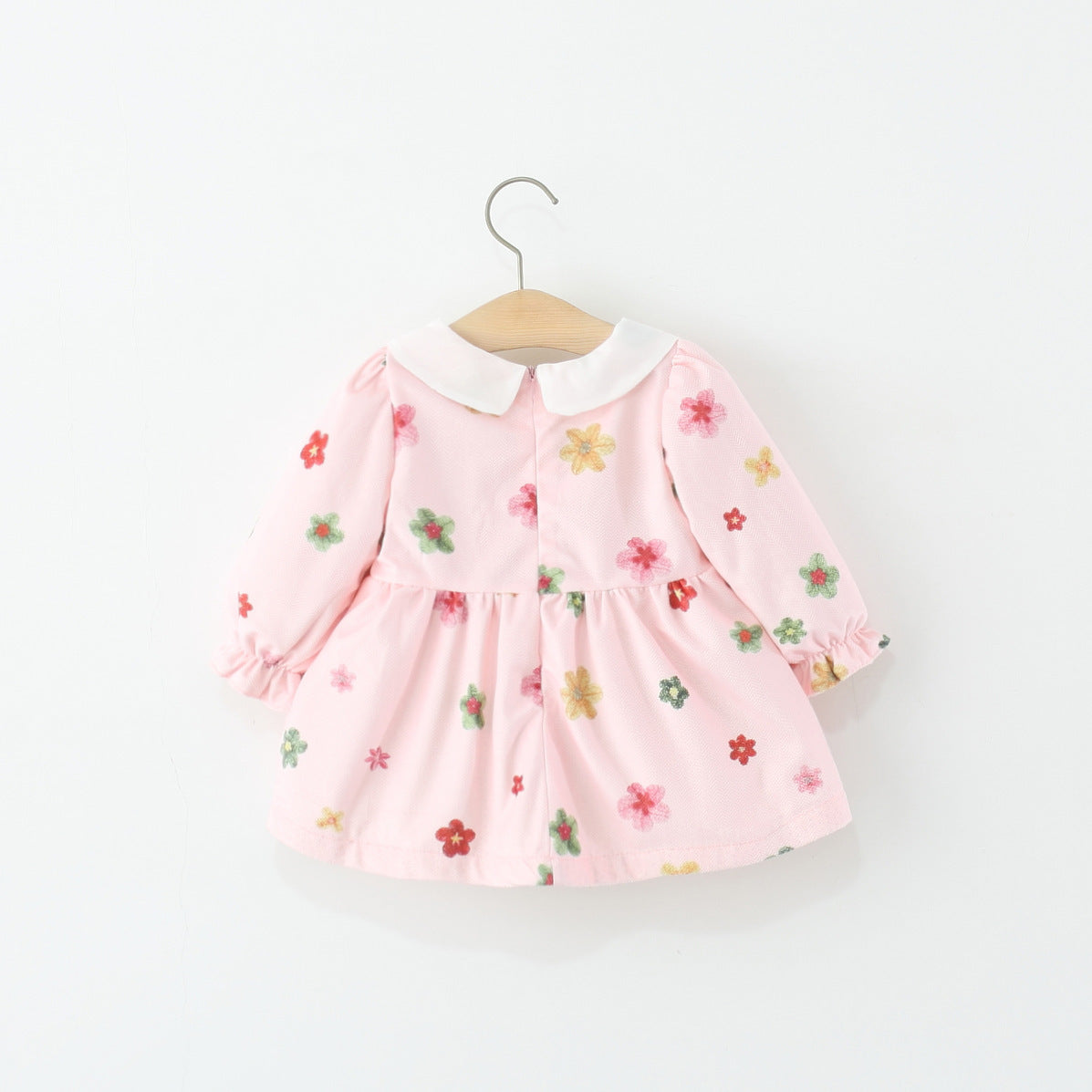 Children's Floral Dress with Long Sleeves