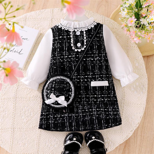 Black Tweed Children's Dress