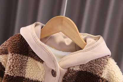 Boys' Winter Checkered Outfit
