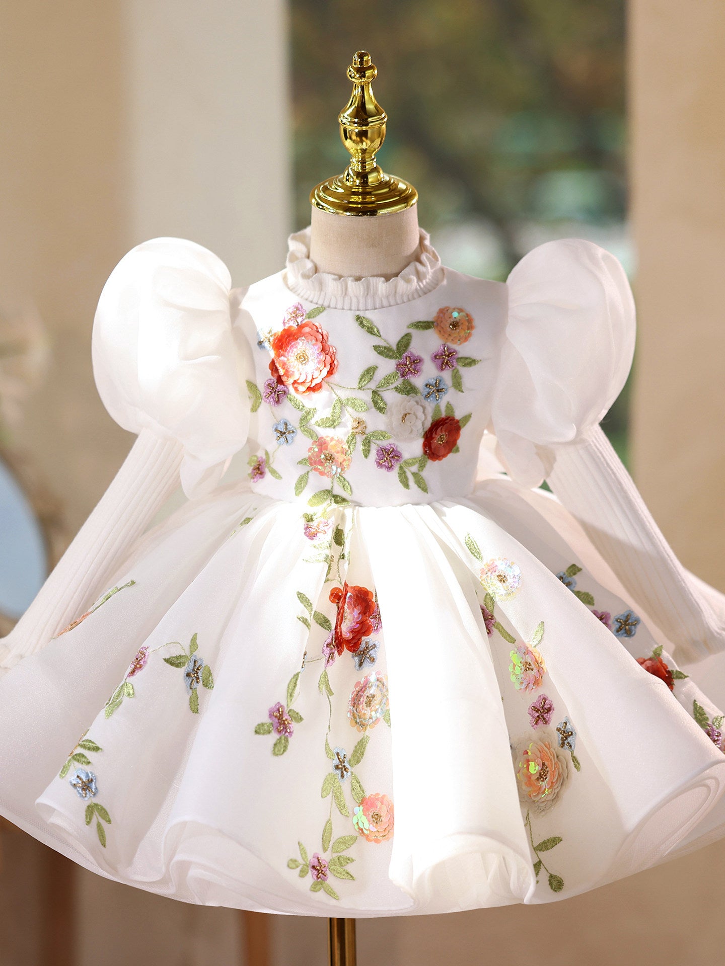 Bouffant Floral Party Dress