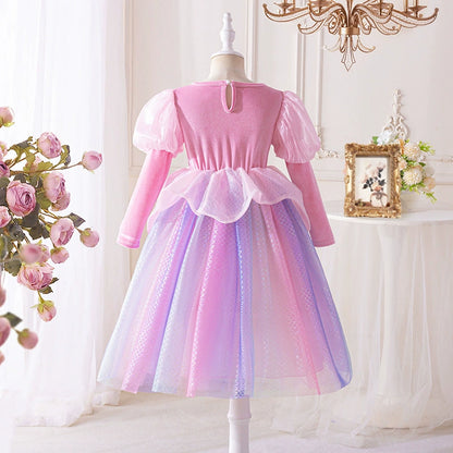 Pink Party Dress with Scales