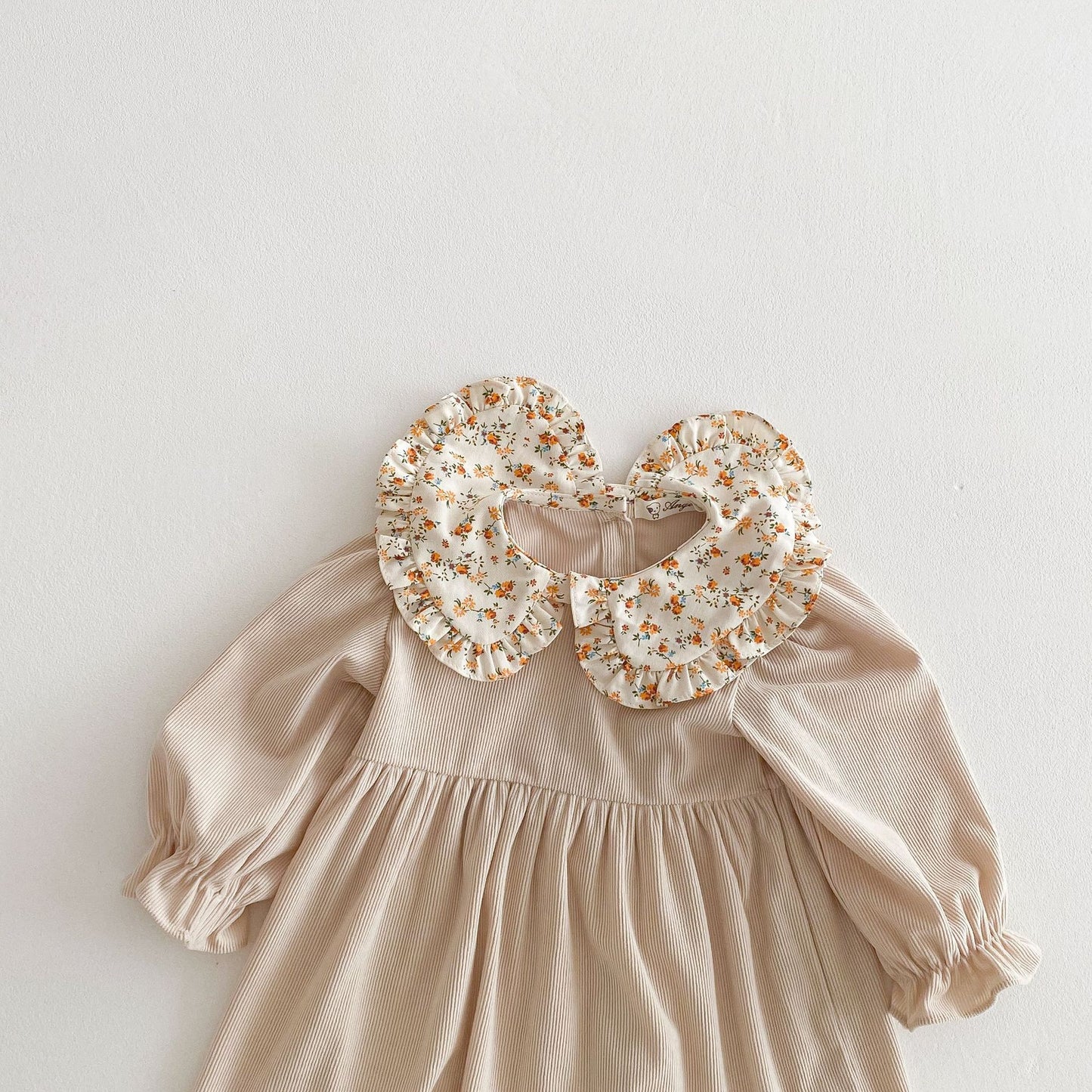 Children's Dress with Flower Collar