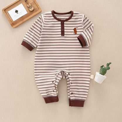 Children's Striped Polo Jumpsuit