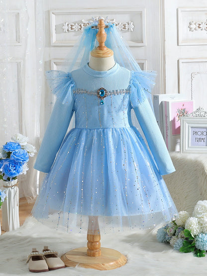 Children's Dress with Sparkle and Tulle