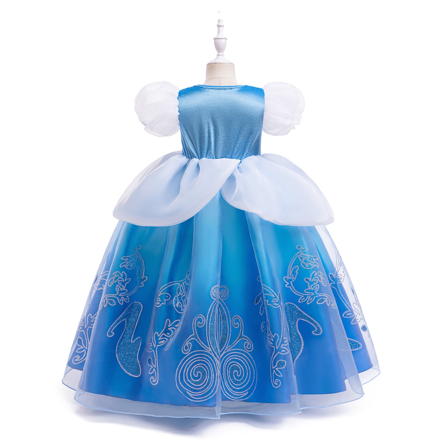 Blue and White Party Dress