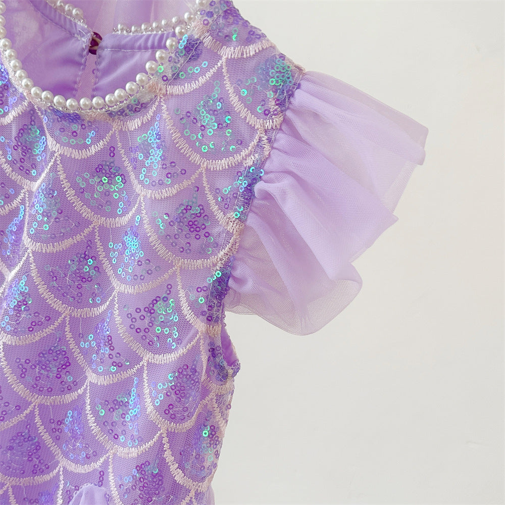 Sparkly Mermaid Dress for Girls