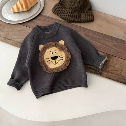 Children's Knitted Lion Sweater