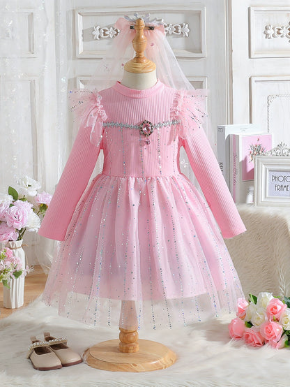 Children's Dress with Sparkle and Tulle