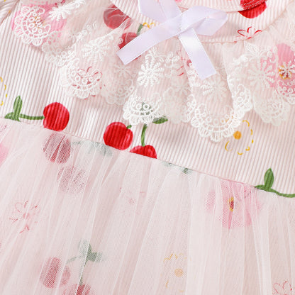 Baby Girl's Cherry Print Bodysuit