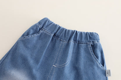 Boys' Outfit Set with Animal Print Shirt